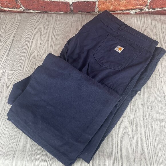 Carhartt Men's Flame-Resistant Midweight Canvas Pant Loose Fit 54x32 - Picture 3 of 4